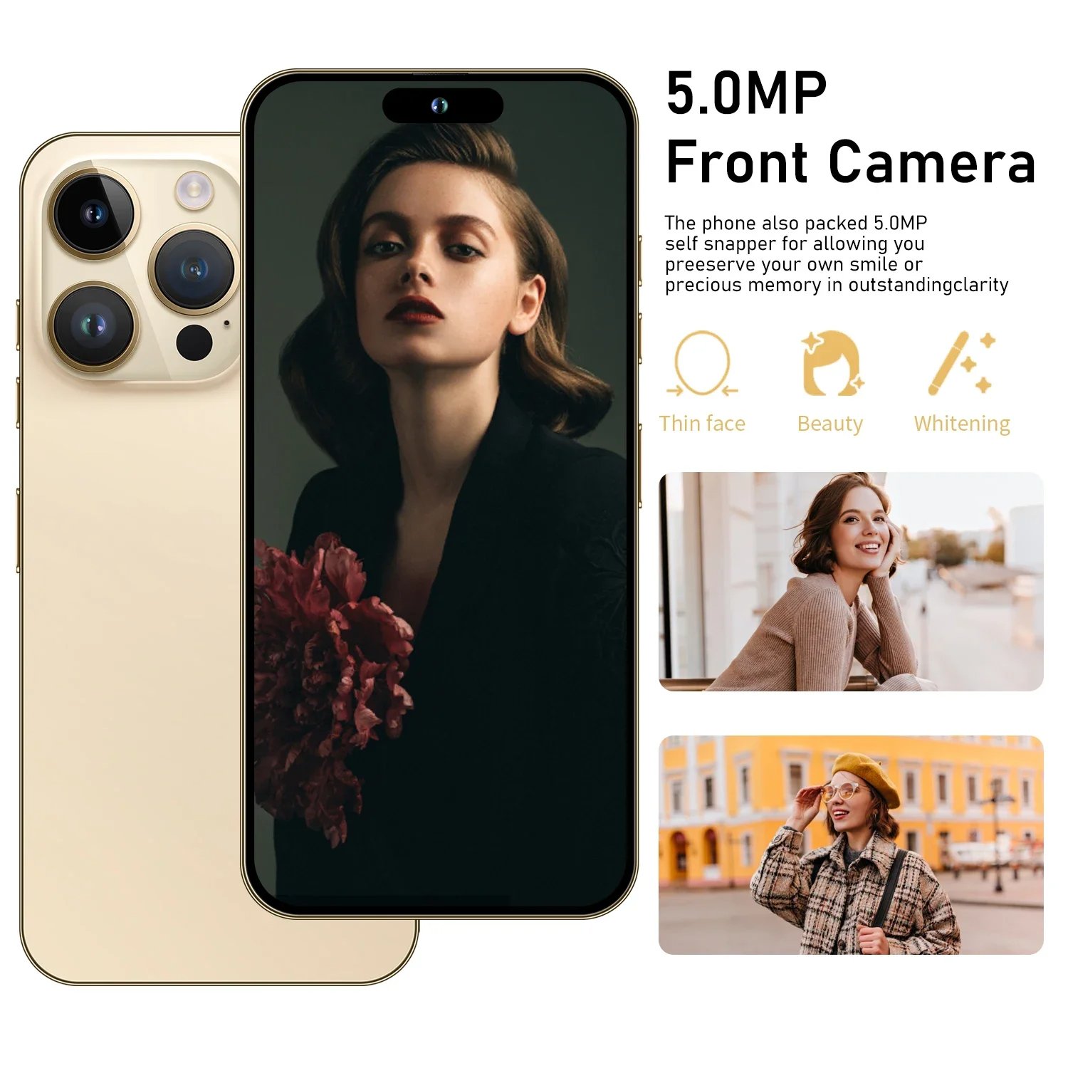 New Arrival Clone Mobile Phone I Telephone I14 Phone 16G+1T Android Mobile Phone Global Version 14 Pro Max Smartphone 6.7 Inch